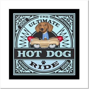 Ultimate Dachshund Hotdog Ride Posters and Art